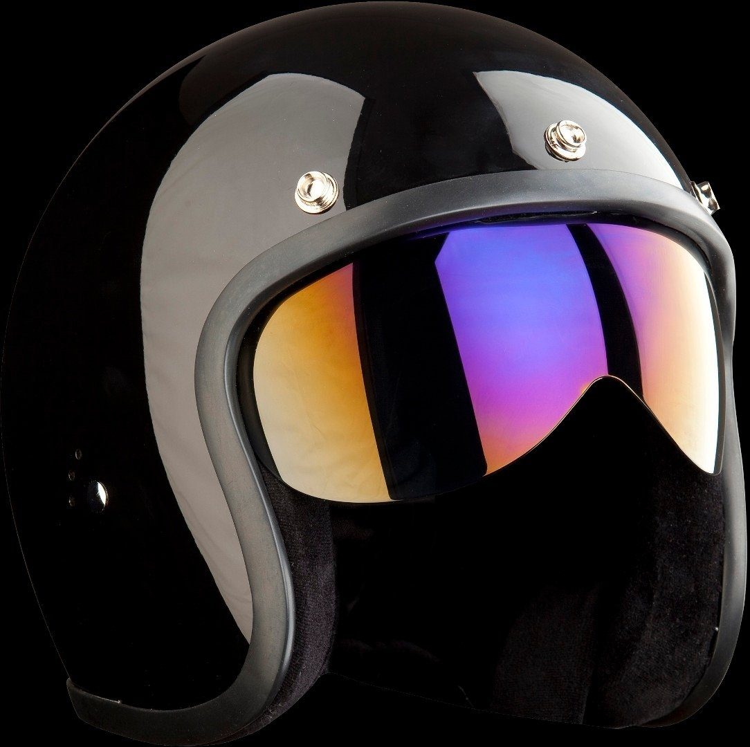 Bandit Motorradhelm Jet Steck Visier