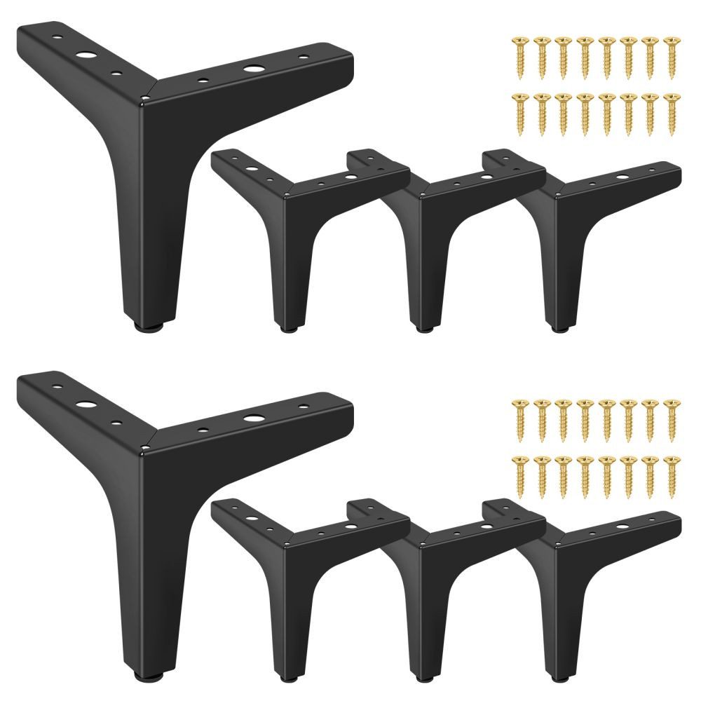 QUBEBU Möbelfuß 8 Stück Möbelfüße, H: 10//13/15/17 cm, DIY Metall möbelbein günstig online kaufen