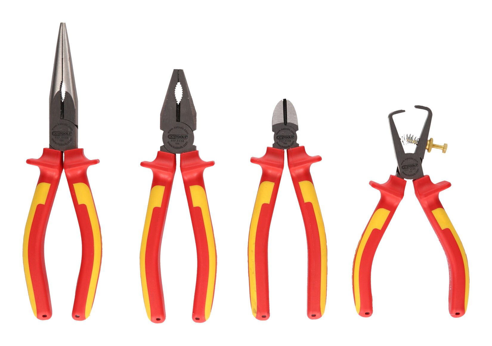 KS Tools Zangenset ERGOTORQUE VDE, 4-tlg., Zangen-Satz, 4-teilig Variante 2