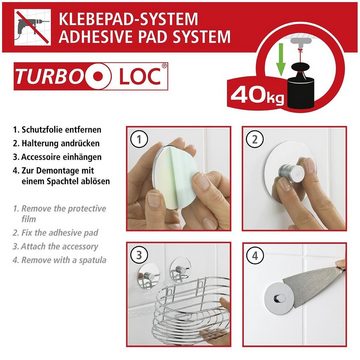 WENKO Turbo-Loc® Haartrocknerhalter, (1-tlg., befestigen ohne bohren)