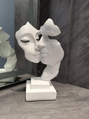 HYTIREBY Skulptur Skulptur Deko Modern Abstract Kunst weiß (1 St), for Dekoration Wohnzimmer, Bar, Schlafzimmer, Couple Gift