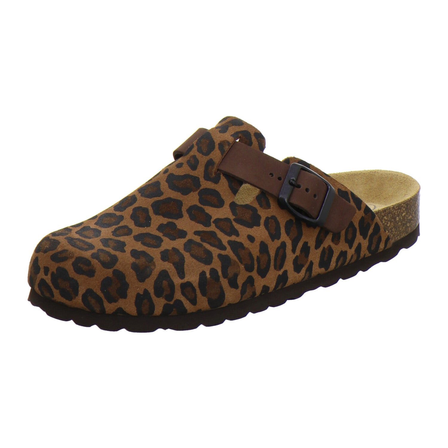 AFS-Schuhe Damen Clog aus Veloursleder mit Fußbett, Made in Germany