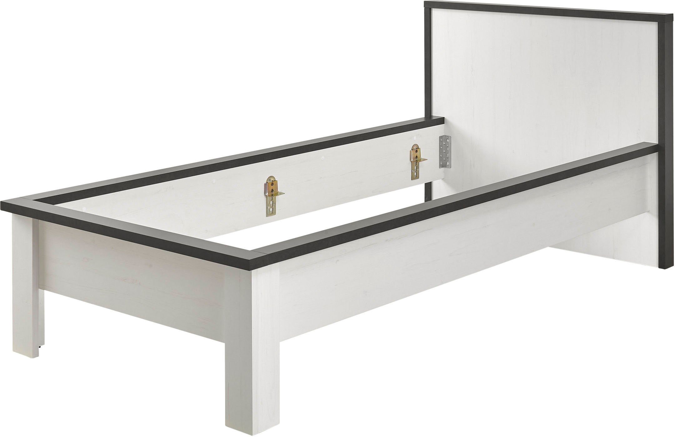 Home affaire Einzelbett SHERWOOD Liegefläche 90/140 oder 180x200 cm, aus FSC®-zertifiziertem Holzwerkstoff, rustikaler Landhausstil