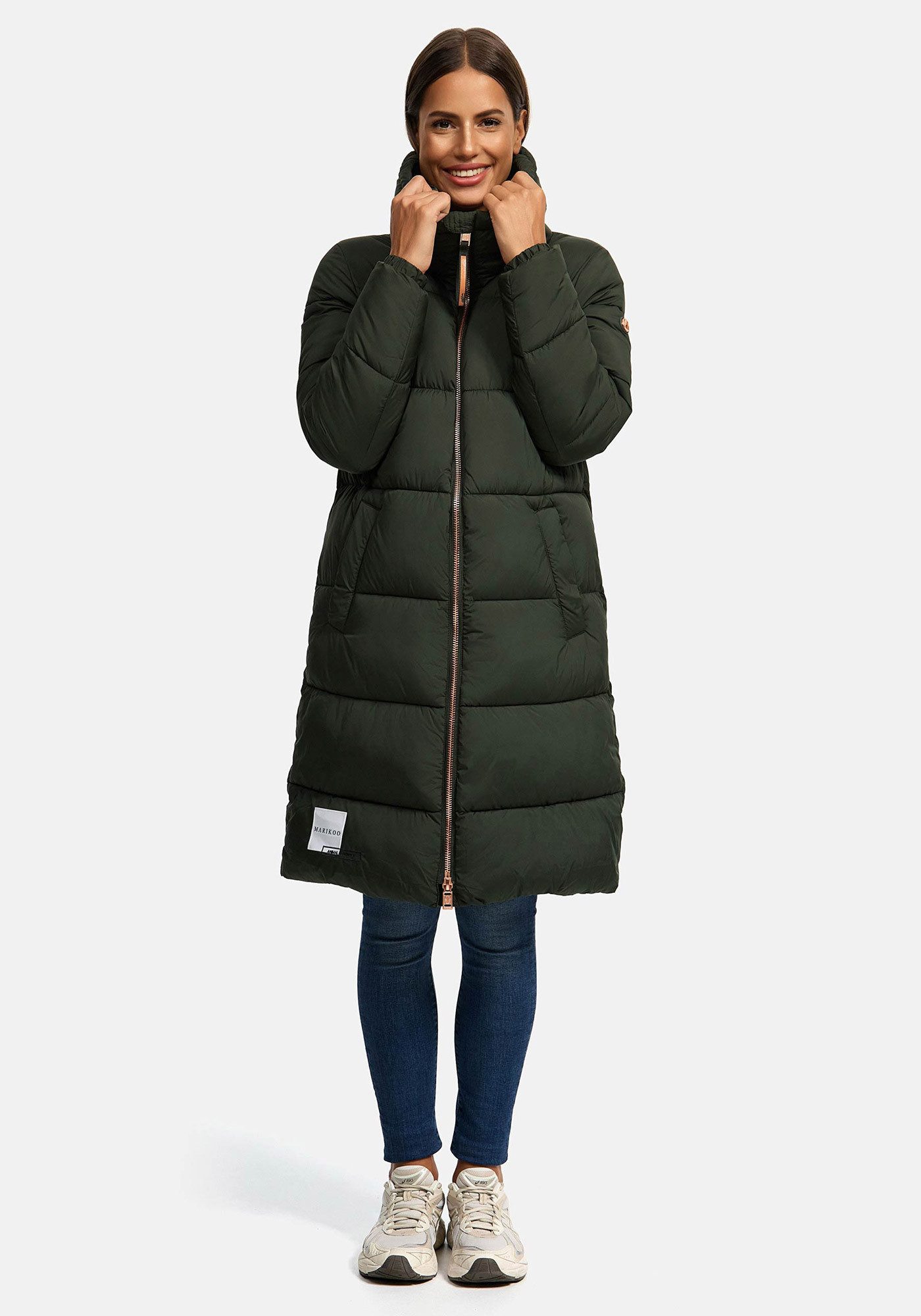 Marikoo Winterjacke Nomadiaa Lange Damen Winterjacke günstig online kaufen