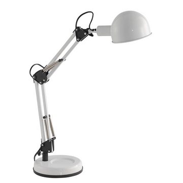 etc-shop Schreibtischlampe, Leuchtmittel nicht inklusive, Schreib Tisch Leuchte Lese Lampe bewegliche Spot Beleuchtung