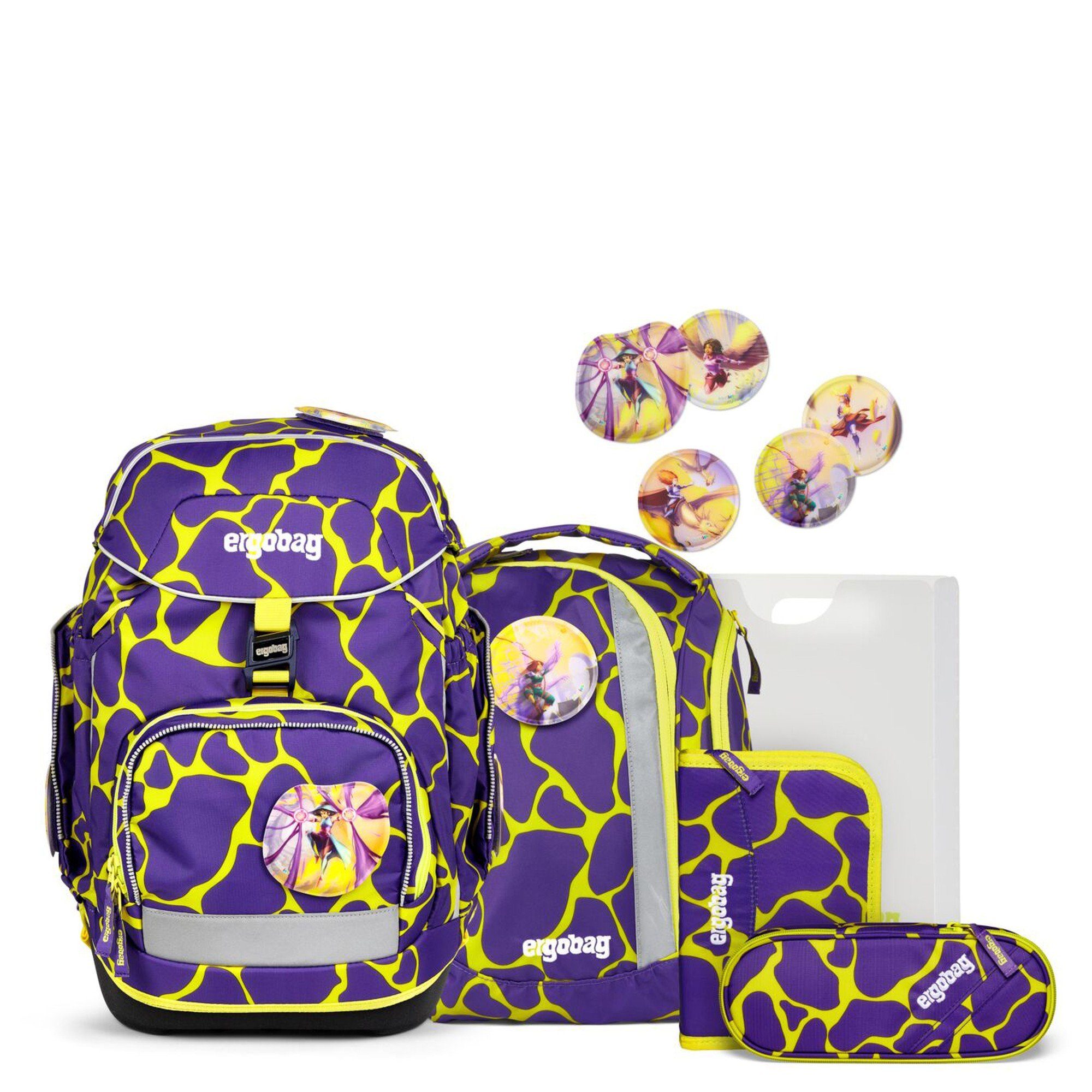 ergobag Schulranzen Pack "Lumi" Schulrucksack Set 6tlg. Modell 2024
