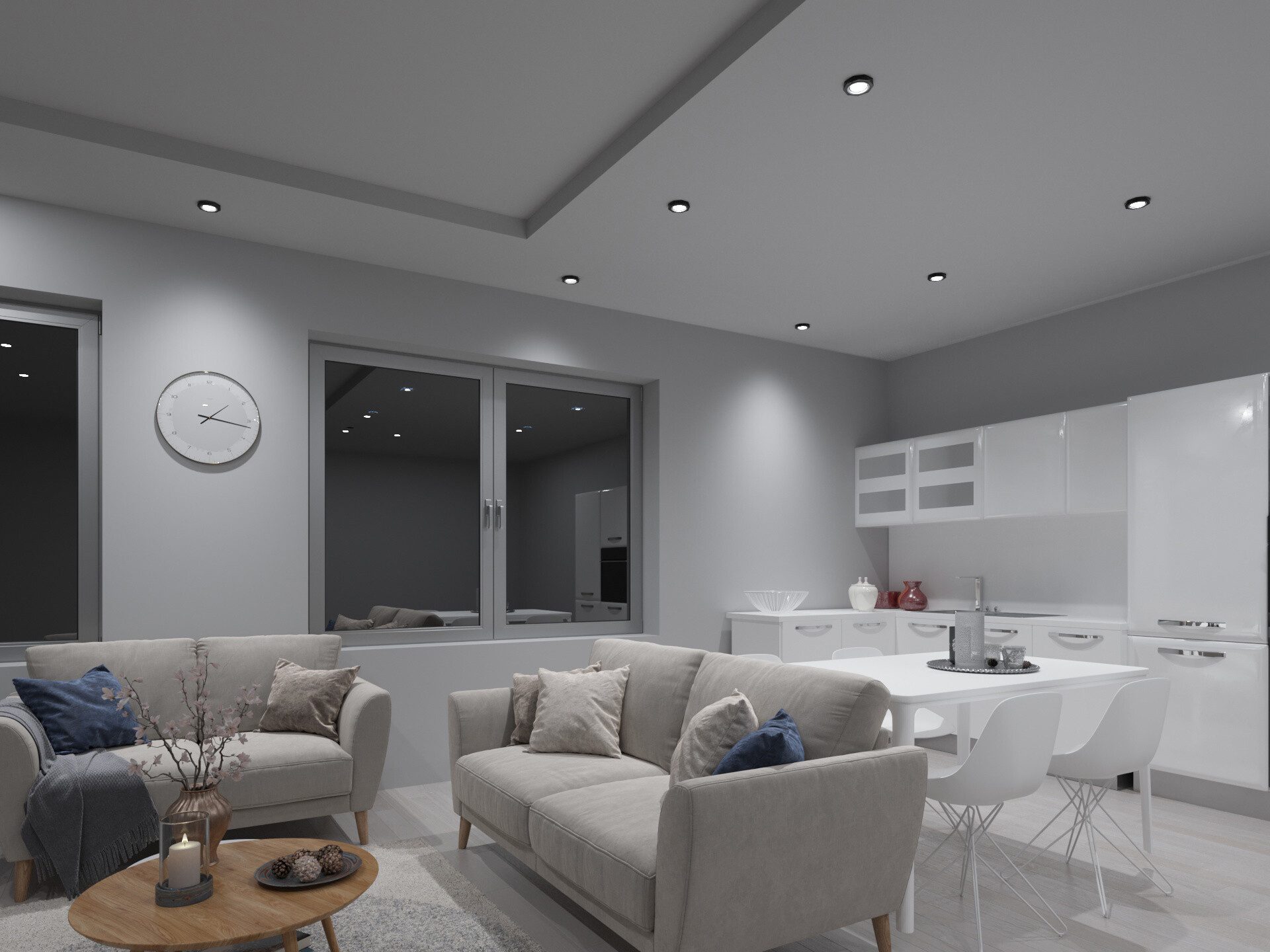 Kanlux Deckenleuchte Einbau-Downlight MORTA OCT Einbaustrahler achteckig Gl günstig online kaufen