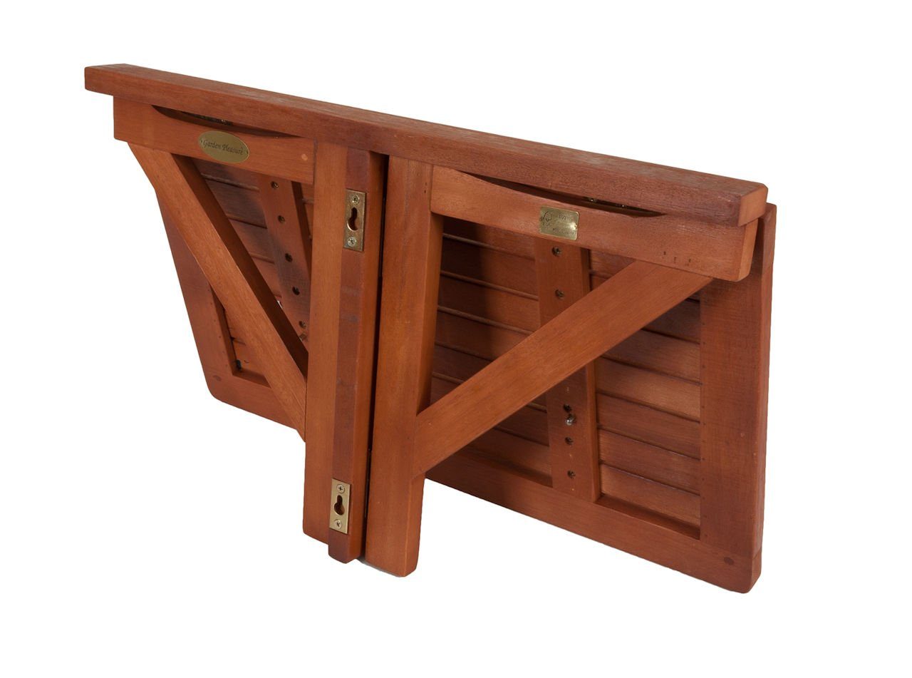 Spetebo Balkonhängetisch Eukalyptus Holz Balkon Hängetisch günstig online kaufen