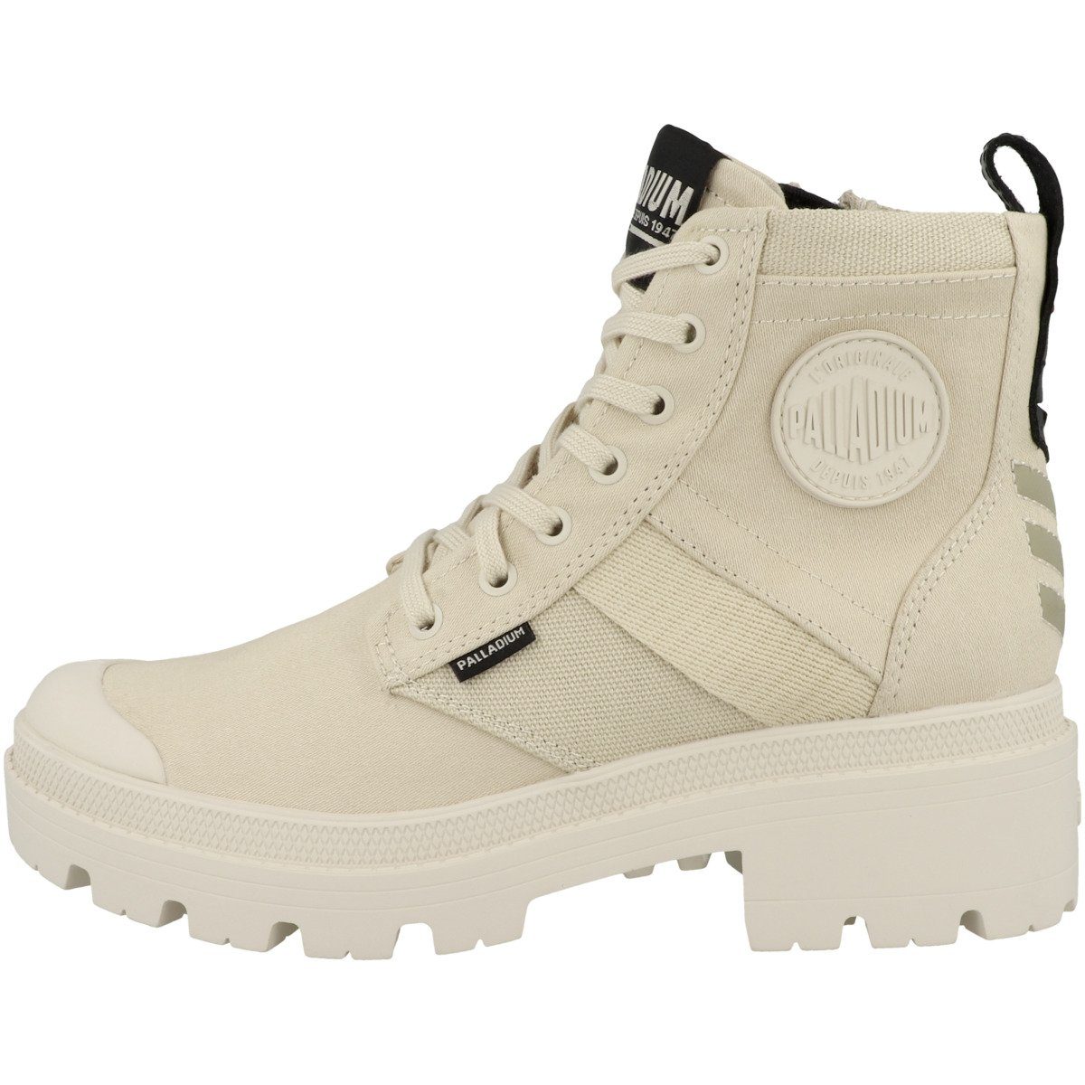 Palladium Pallabase Hi Army Damen Schnürboots creme