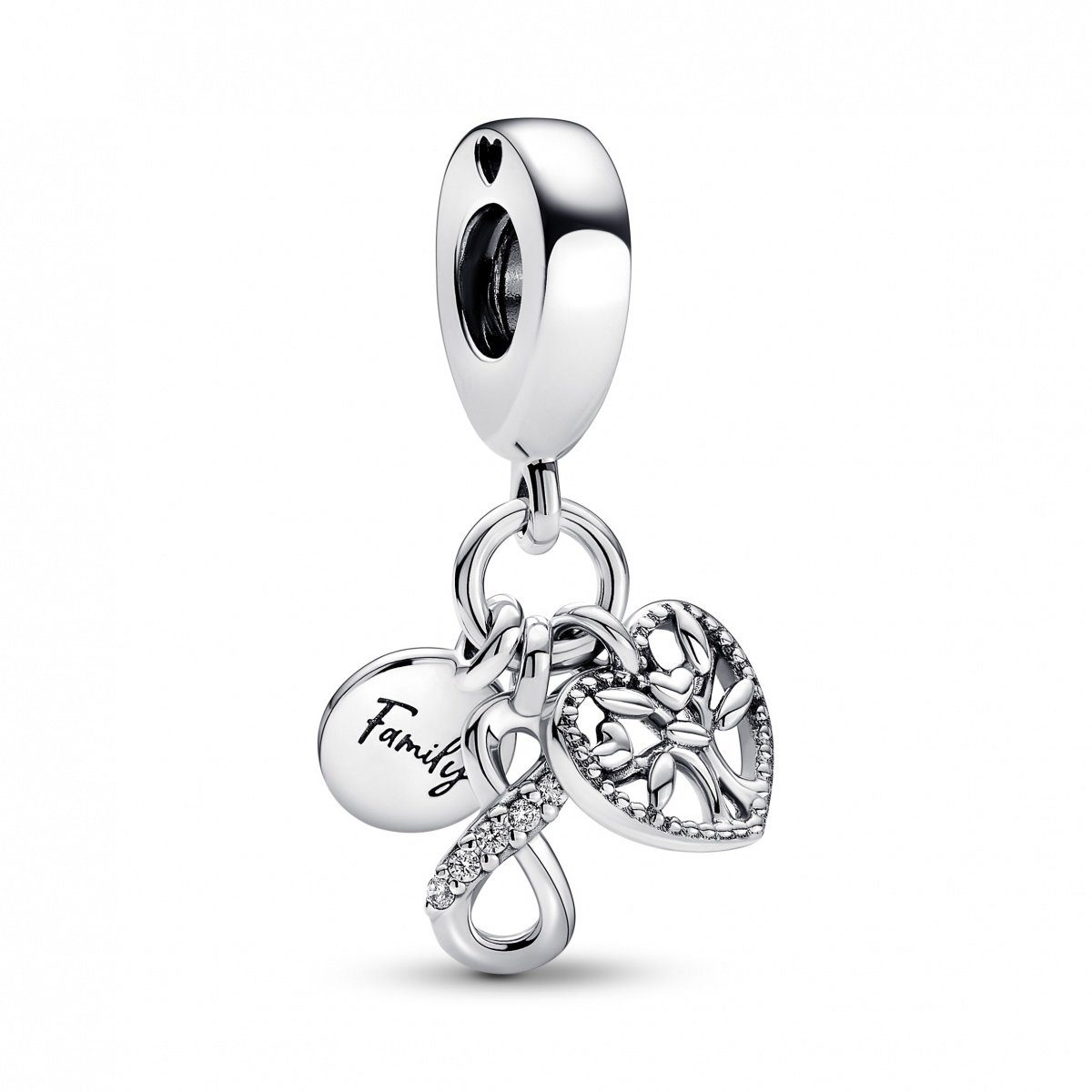 Pandora Charm-Einhänger Pandora Family Infinity Triple Charm-Anhänger 792201C01