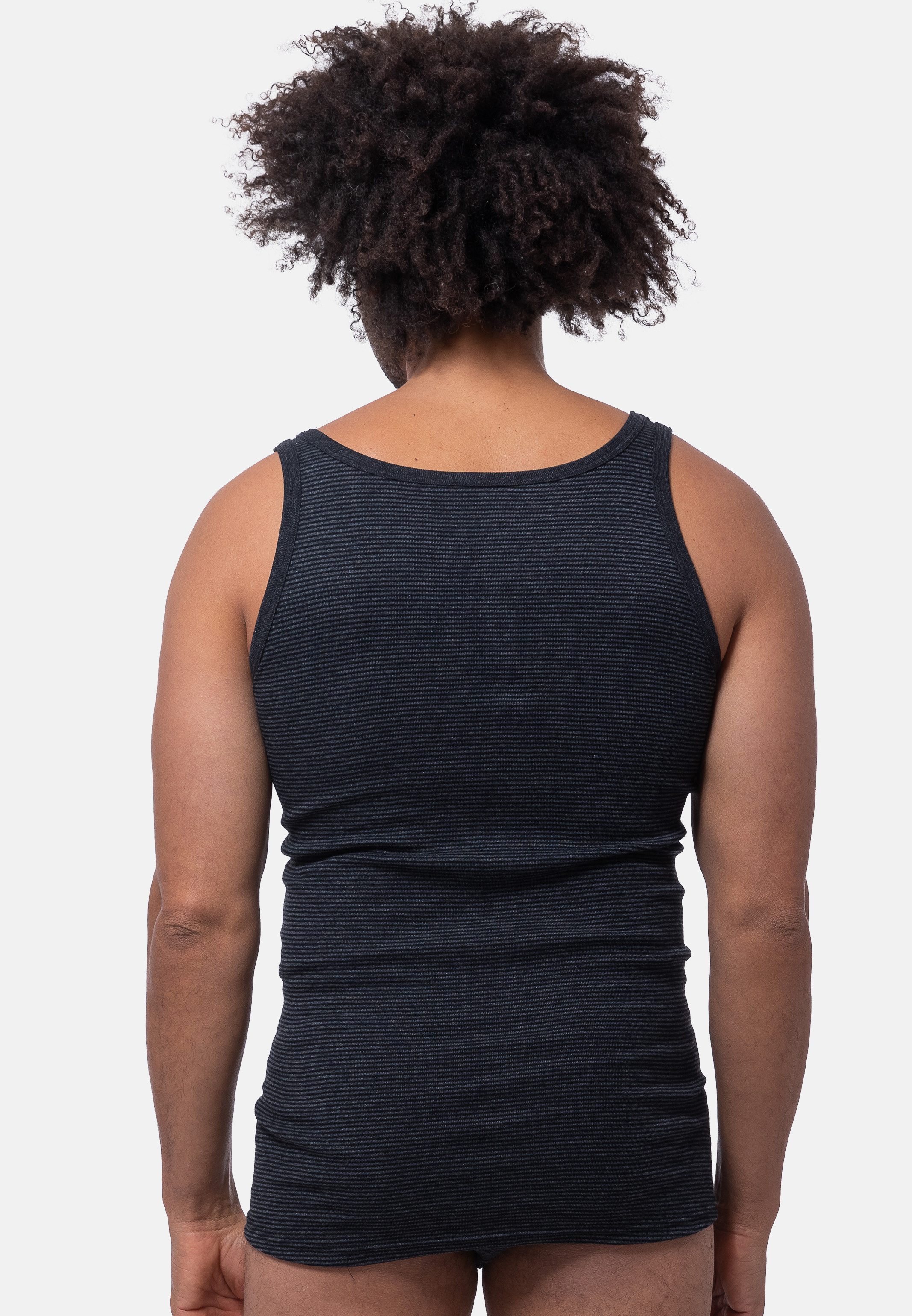 Ammann Unterhemd 3er Pack Jeans Feinripp (Spar-Set, 3-St) Unterhemd / Tanktop - Baumwolle - Im sportlich-klassischem Schnitt