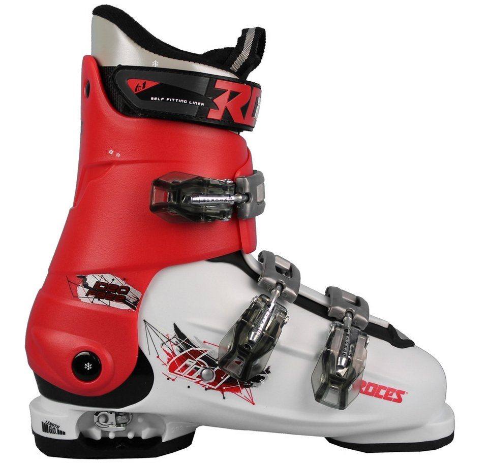 Skischuh 22.5-25.5 IDEA white-red-black 00015 FREE Roces