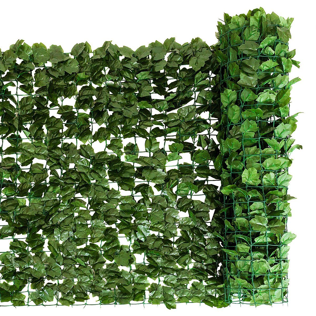 Kunstpflanze »Pflanzenwand«, COSTWAY, Höhe 150 cm, Hecke Efeublättern