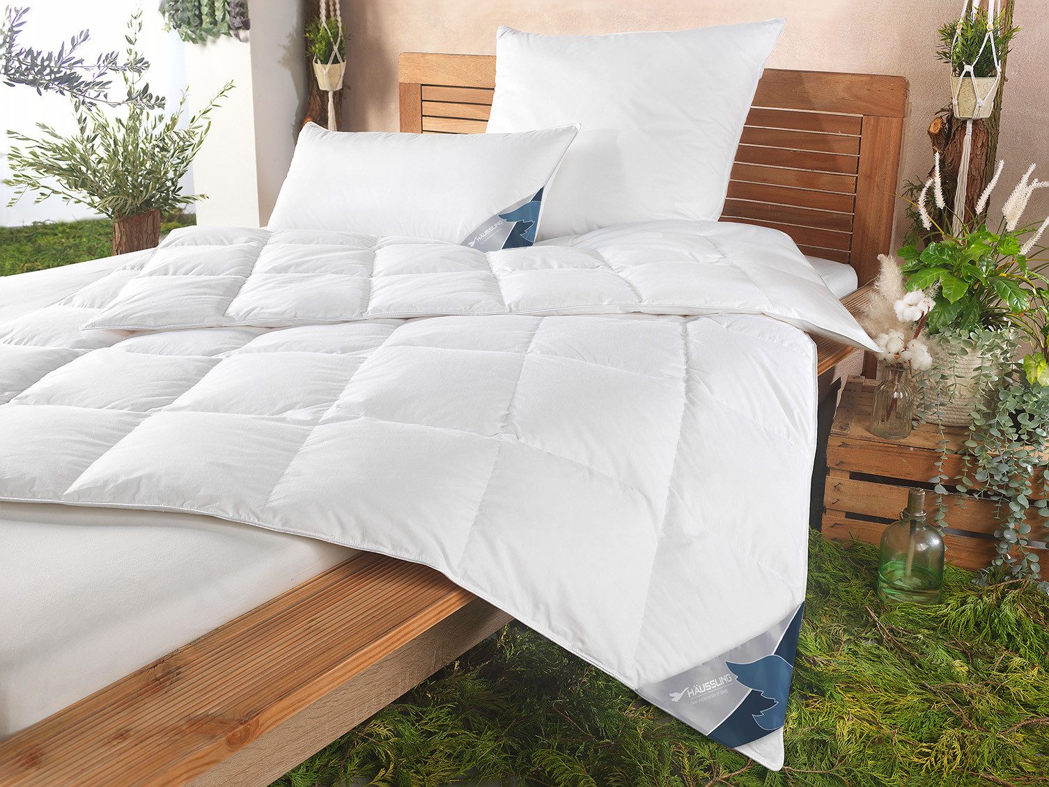 Haeussling Daunenbettdecke GRÖNLAND Made in Green, Füllung: neue, weiße 90% günstig online kaufen