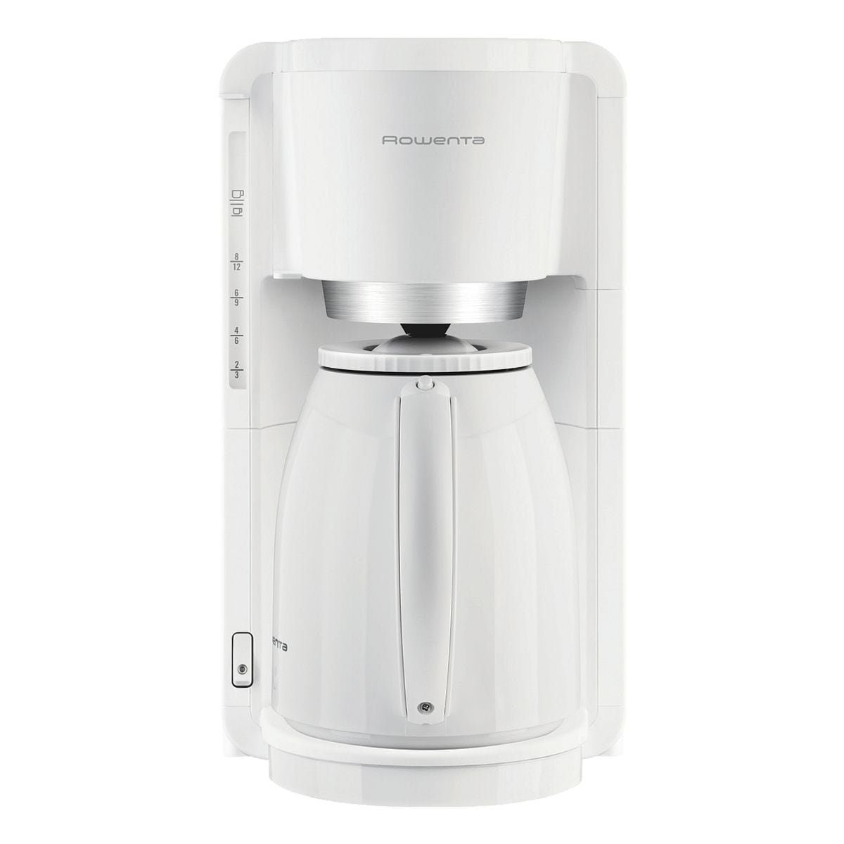 Rowenta Filterkaffeemaschine Adagio WE, Kaffeemaschine mit Kunststoff-Thermokanne, bis 12 Tassen, 850 Watt