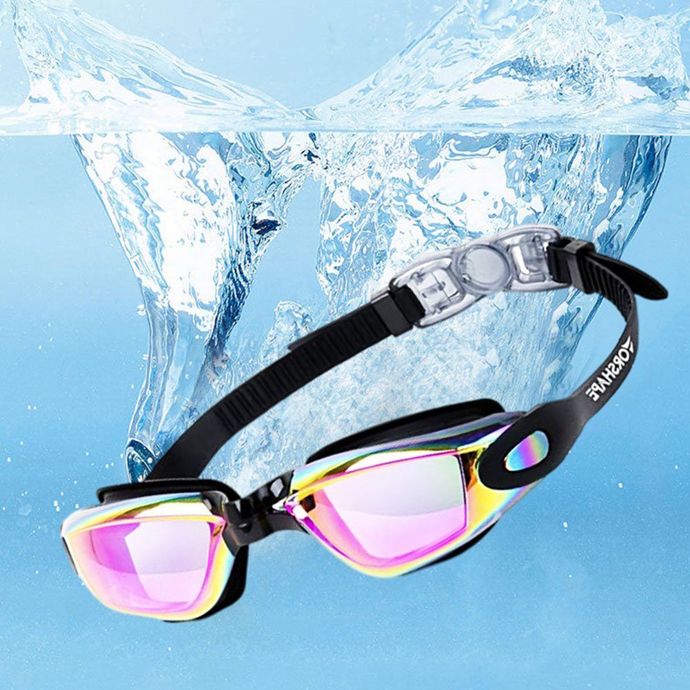 Kinder,TAnti-Nebel Rosa Schwimmbrille wimm UV-Schutz,Ohne für Schwimmbrille Auslaufen