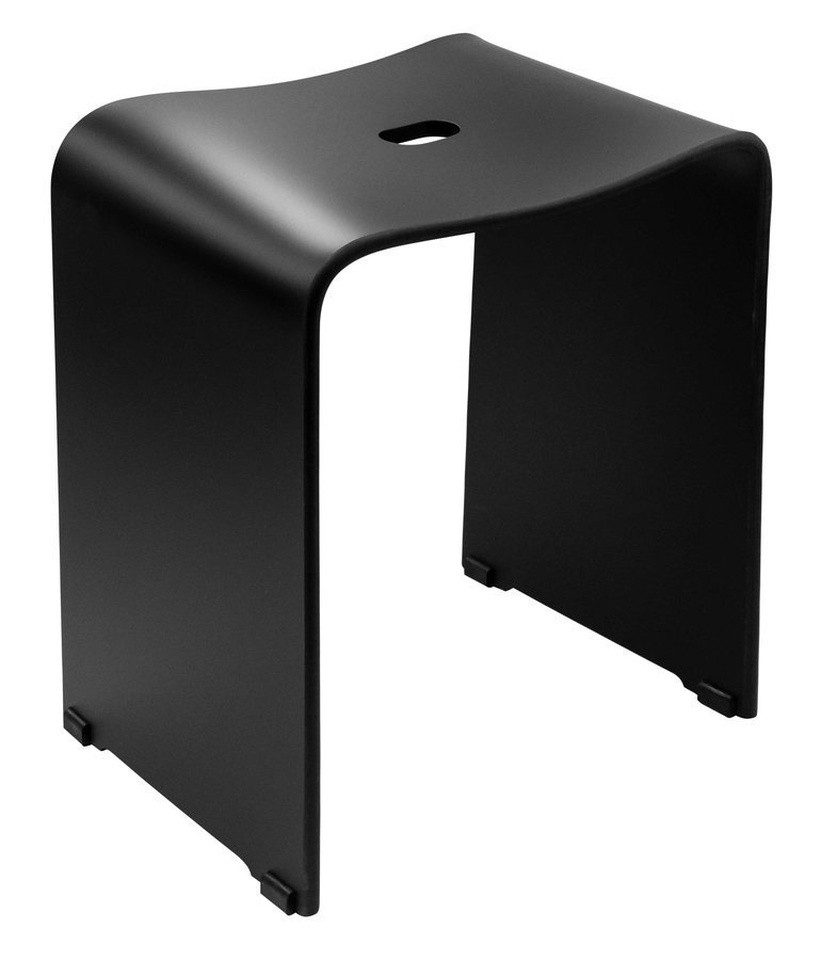 Ridder Dusch- und Badhocker TRENDY Badhocker 40x48x27,5cm, schwarz matt, Ridder-A211110