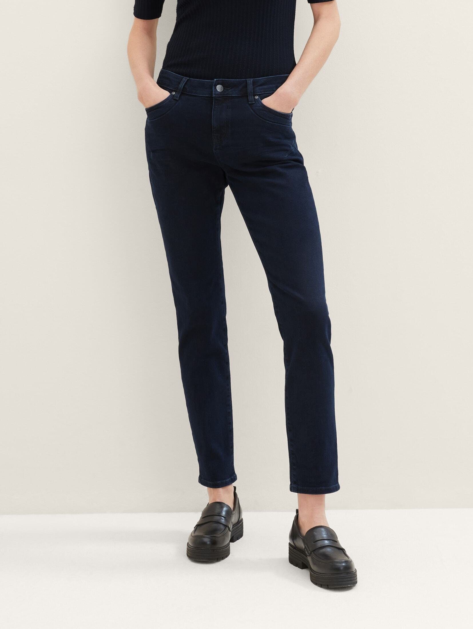 blue Skinny-fit-Jeans Jeans dark black Tapered TOM denim TAILOR stone