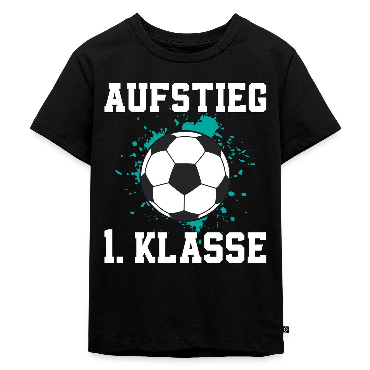 Spreadshirt T-Shirt Einschulung Schulkind Fußball Geschenk 1. Klasse Kinder Premium T-Shir (1-tlg)