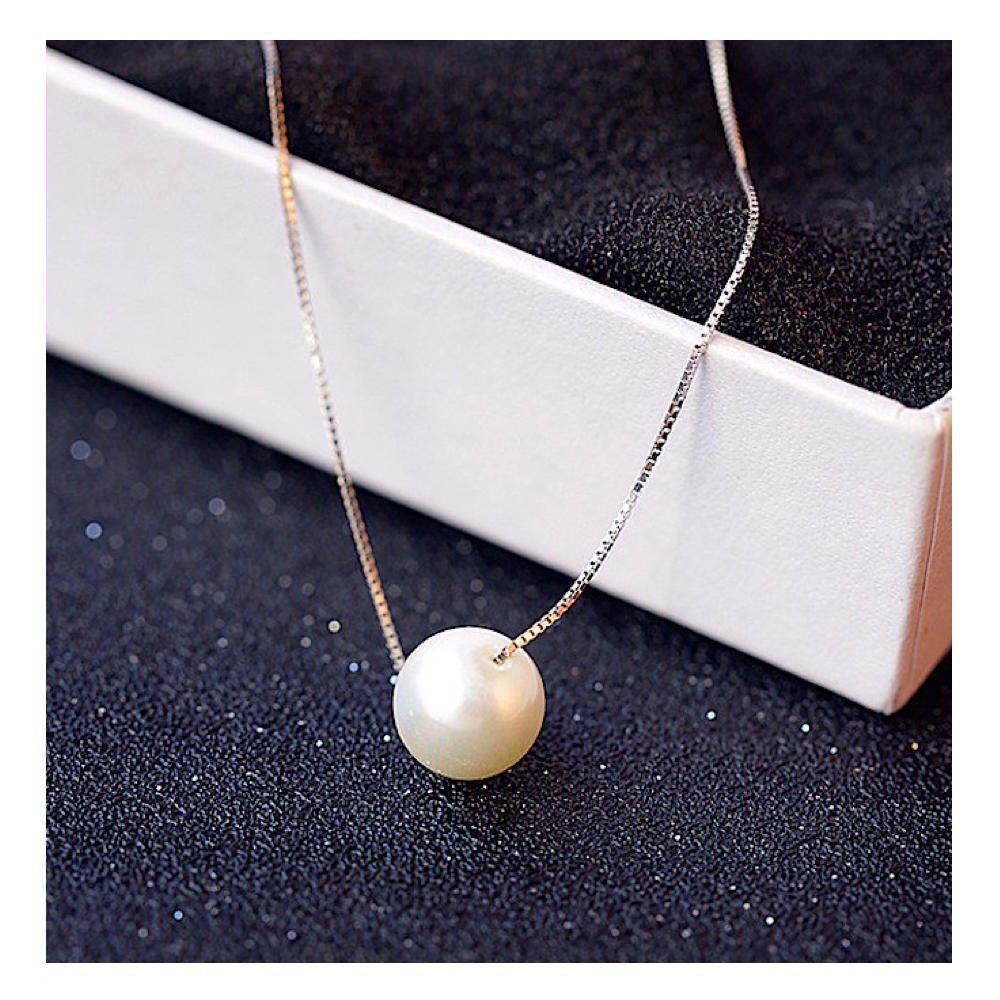 Kim Johanson Kette mit Anhänger 10mm Perle, 925 Silber günstig online kaufen