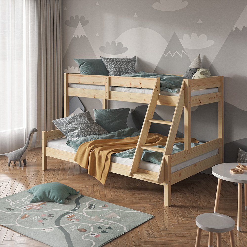 VitaliSpa® Etagenbett Everest, Naturholz, 120x200 / günstig online kaufen