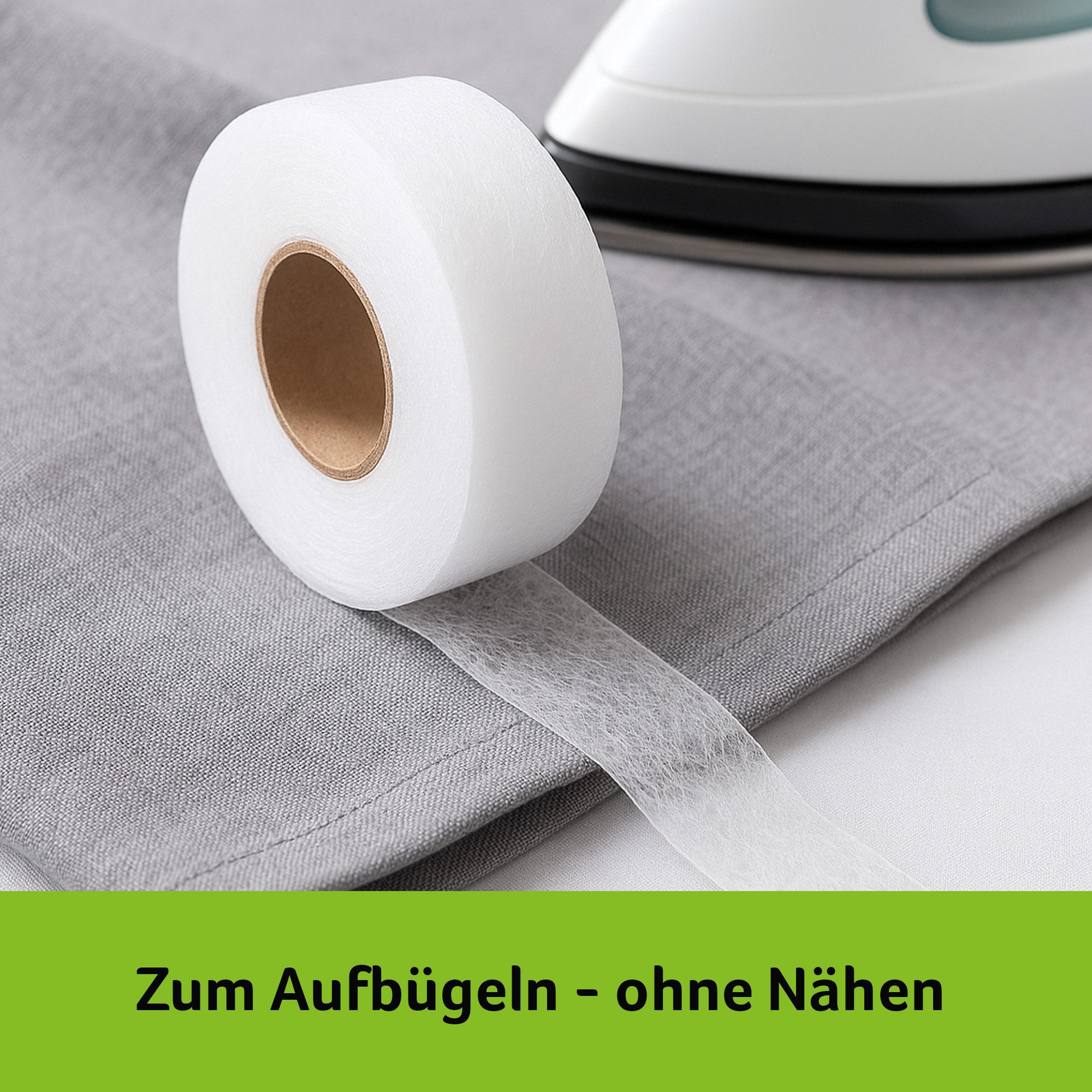 Bestlivings Bastelband Saumband, Bügelband, säumen und kürzen ohne nähen, Extra stark zum aufbügeln