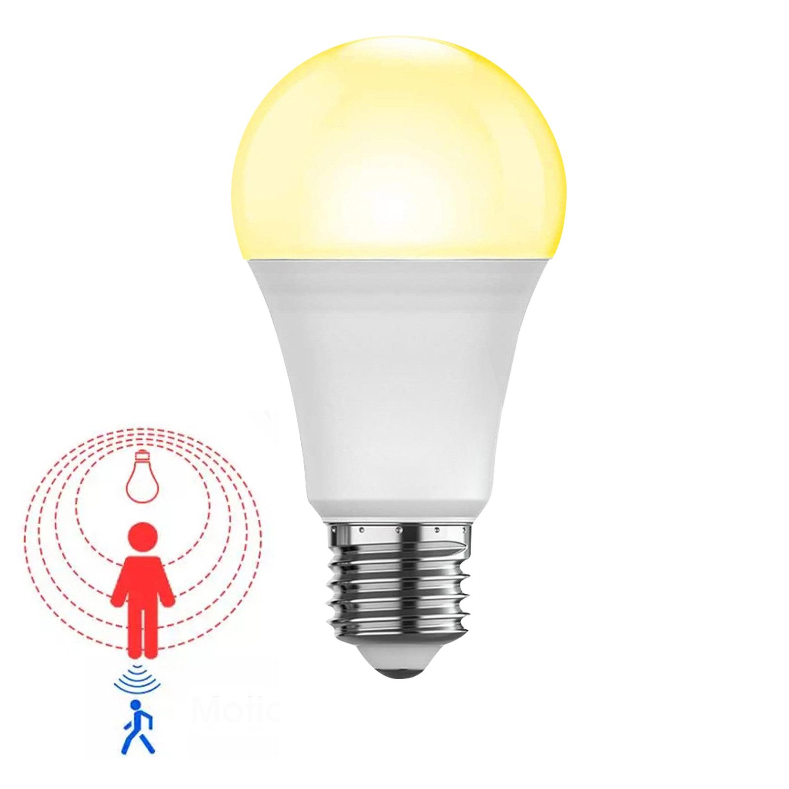 Jibenhome LED-Leuchtmittel E27 Glühbirne mit Bewegungsmelder günstig online kaufen