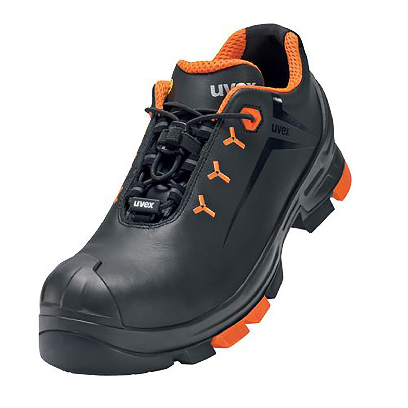 Uvex 2 Halbschuhe S3 schwarz, orange Weite 14 Sicherheitsschuh