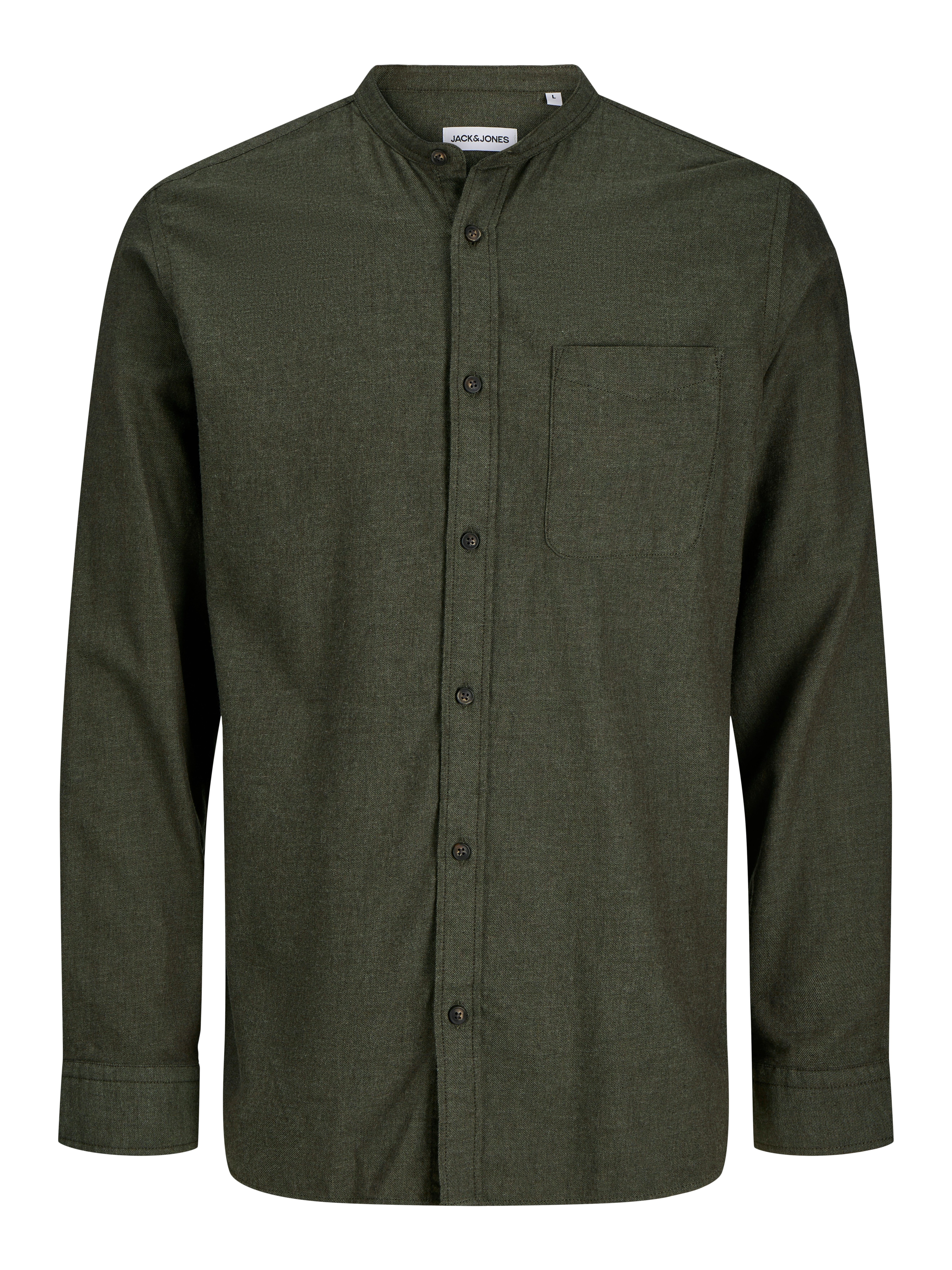 Jack & Jones Langarmhemd JJEBAND MELANGE SHIRT L/S SN – Bild 5 von 5