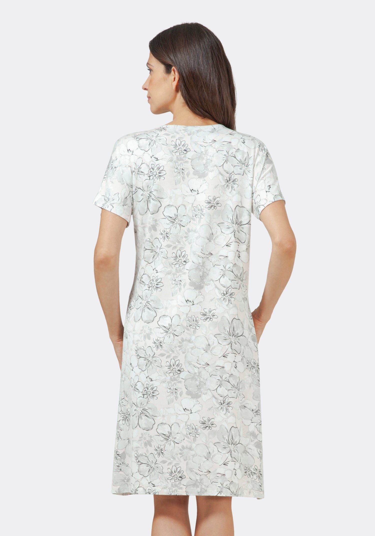 Hajo Nachthemd Damen Schlafshirt mit kurzem Arm (1-tlg) Modisches Design