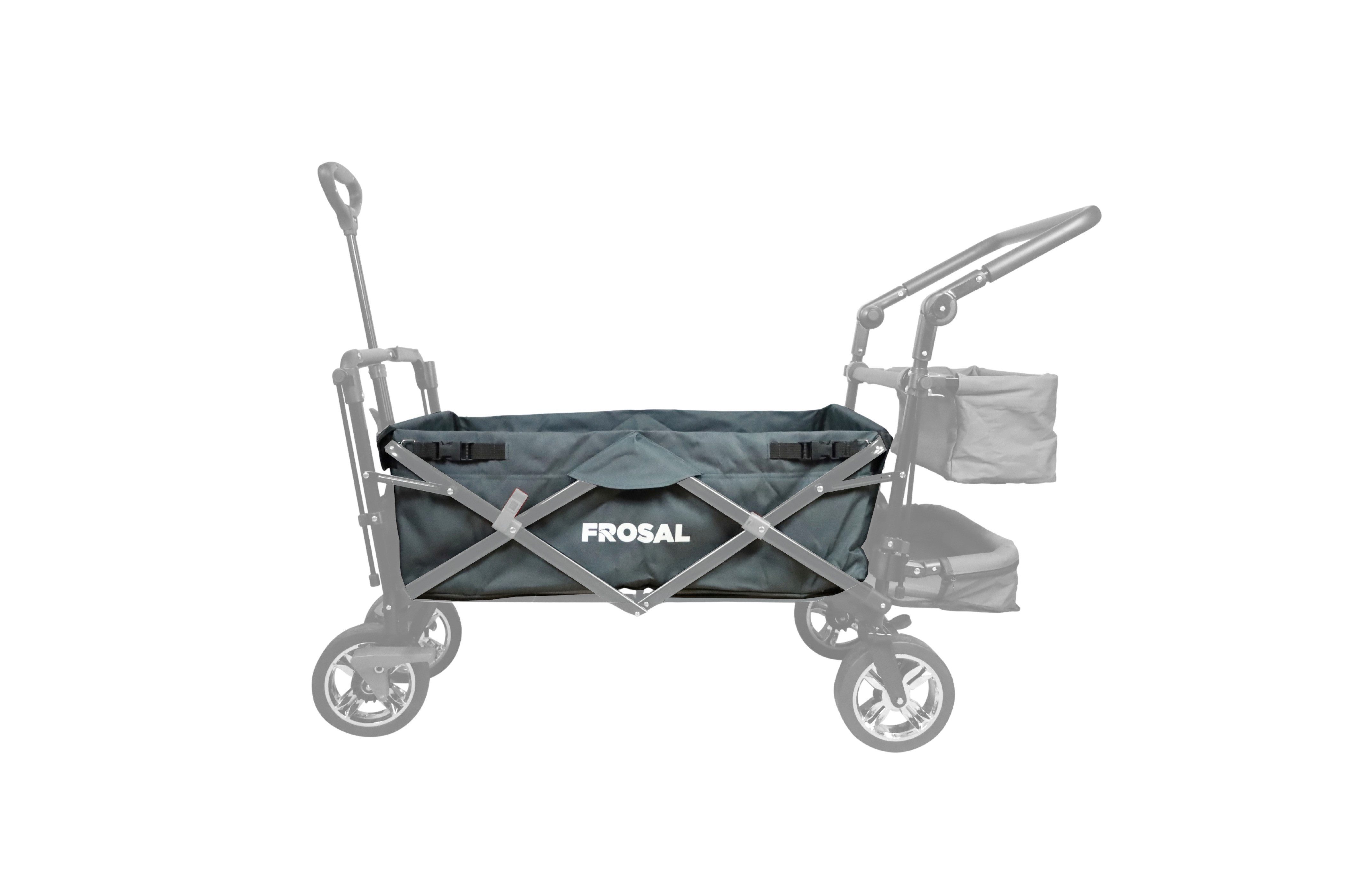 Frosal Schutzvisier Stoff-Bezug FROSAL Bollerwagen Leo in grau (1 St)