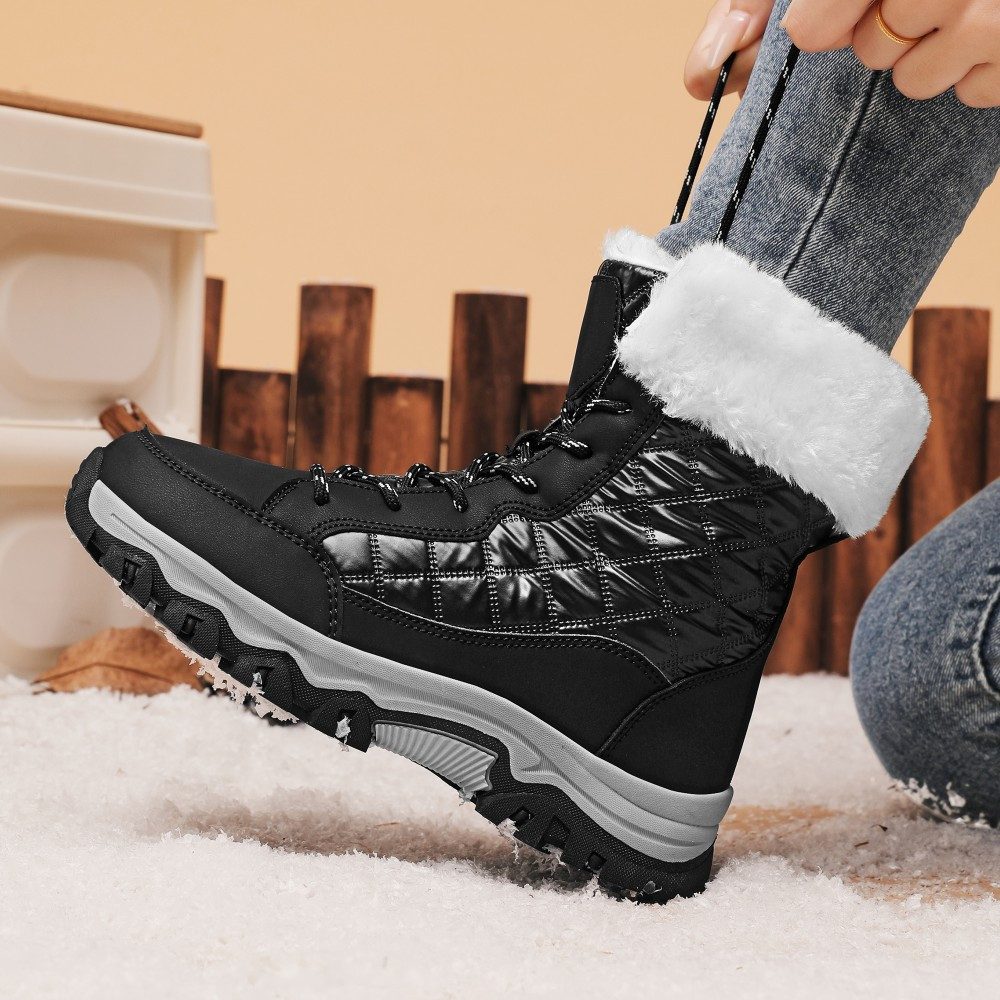 HUSK'SWARE Schneeschuhe Warme Damen Winterstiefeletten (Wind- und wasserabweisend Bequeme Passform), Weiches Innenfutter Rutschfeste Sohle – Bild 5 von 5