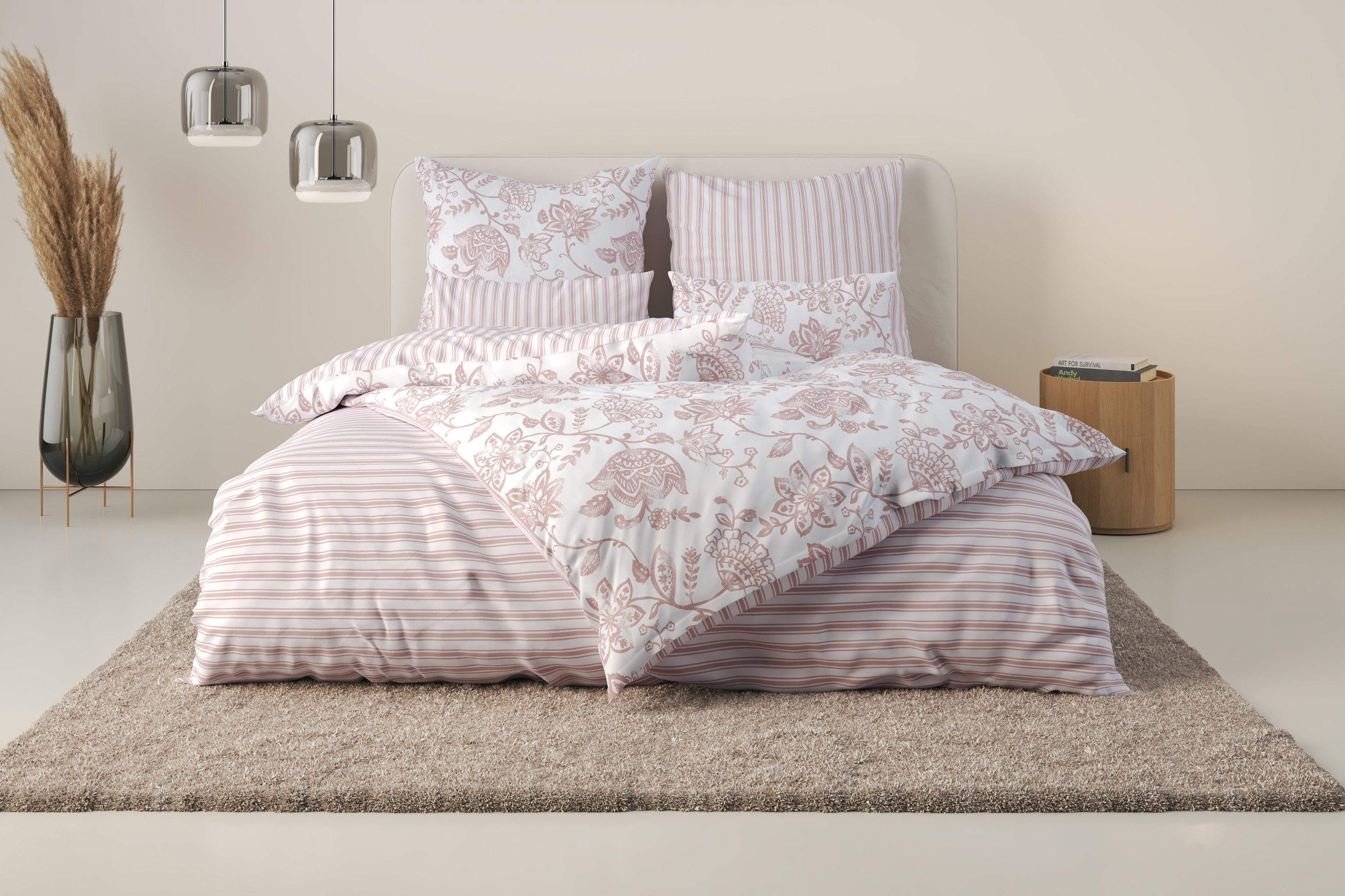 andas Bettwäsche Nordby, Renforcé, 2 teilig, Bettwäsche aus Baumwolle, skan günstig online kaufen