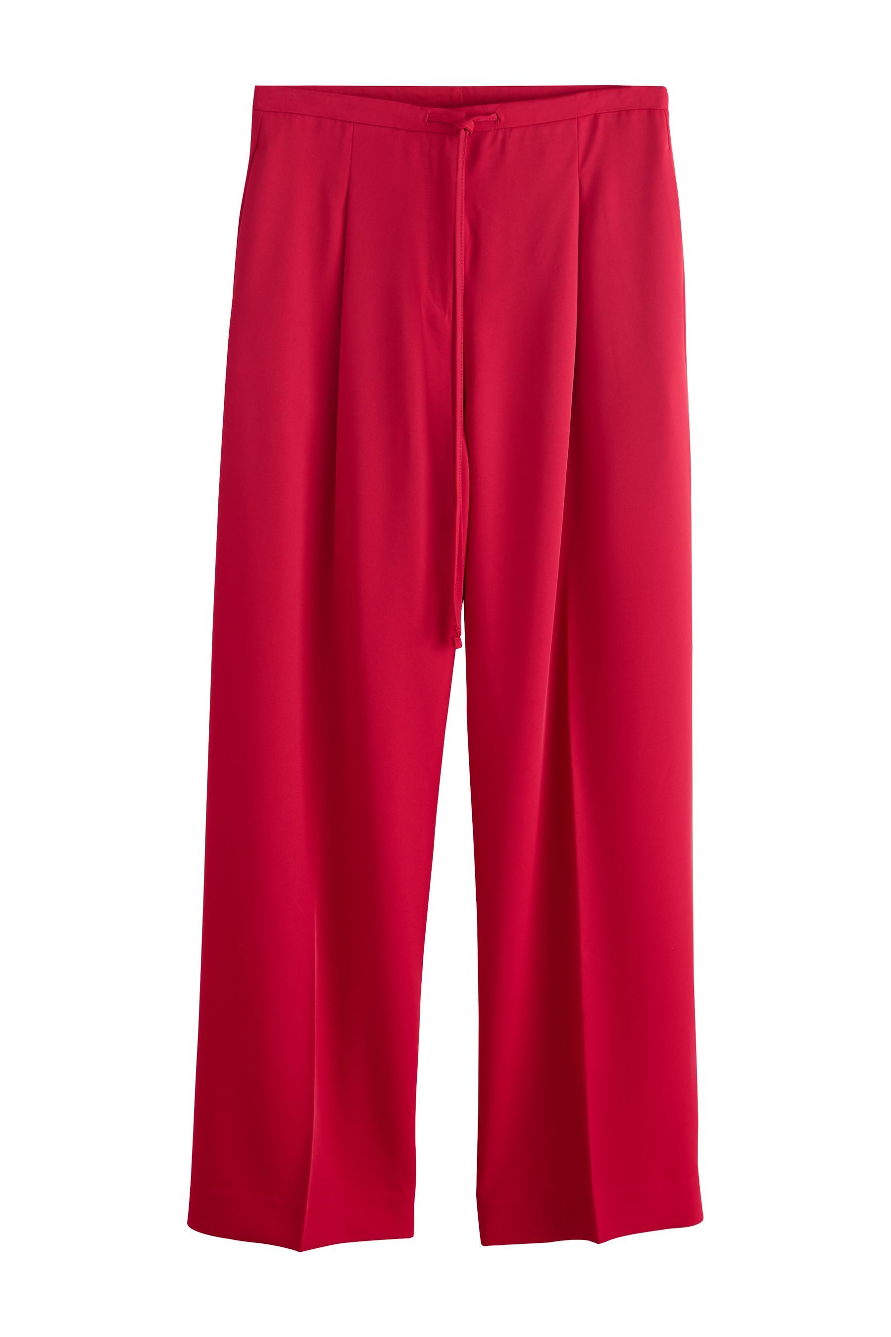 Palazzohose Hose mit weitem Bein zum Binden