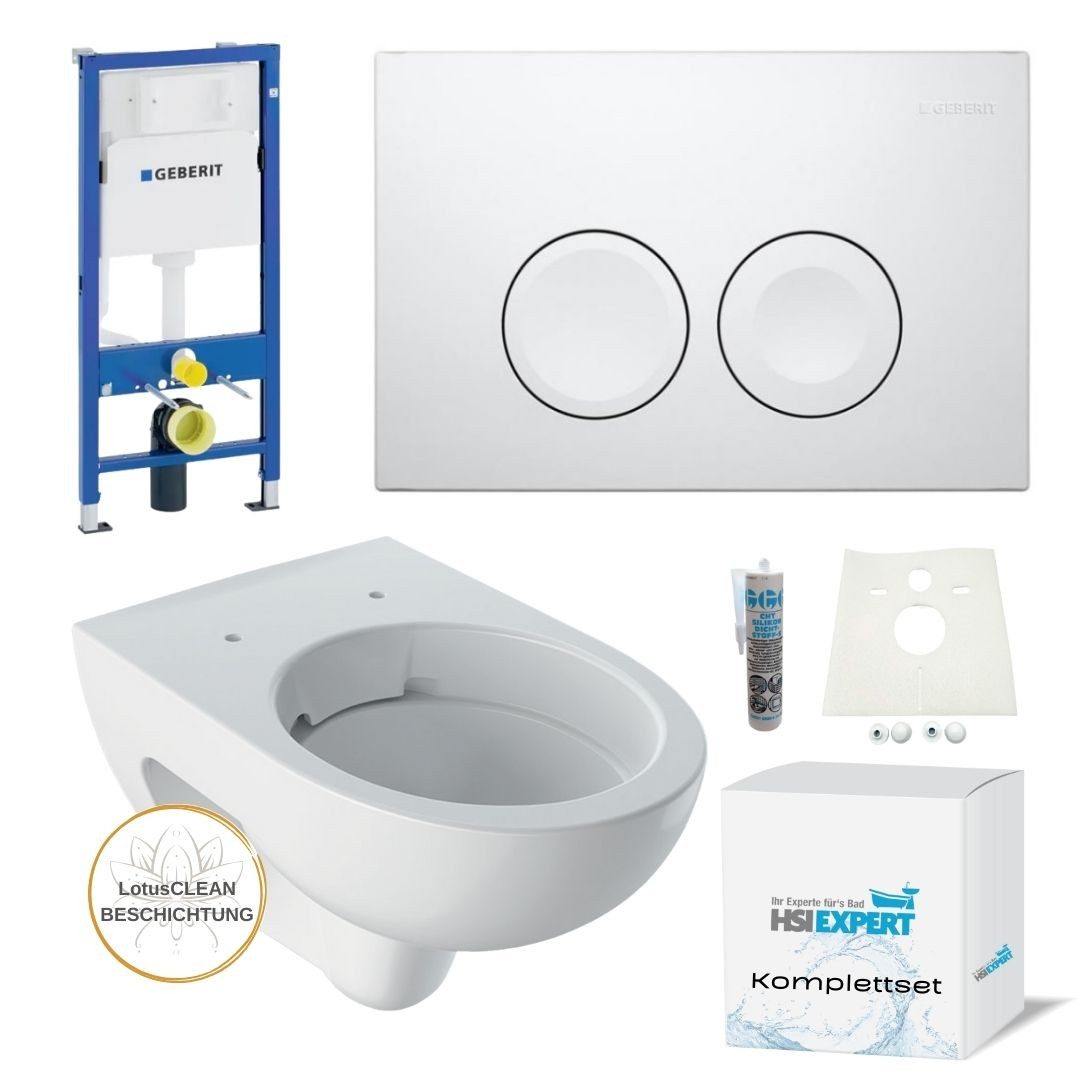 Vorwandelement WC Geberit Spülkasten Geberit Renova WC spülrandlos