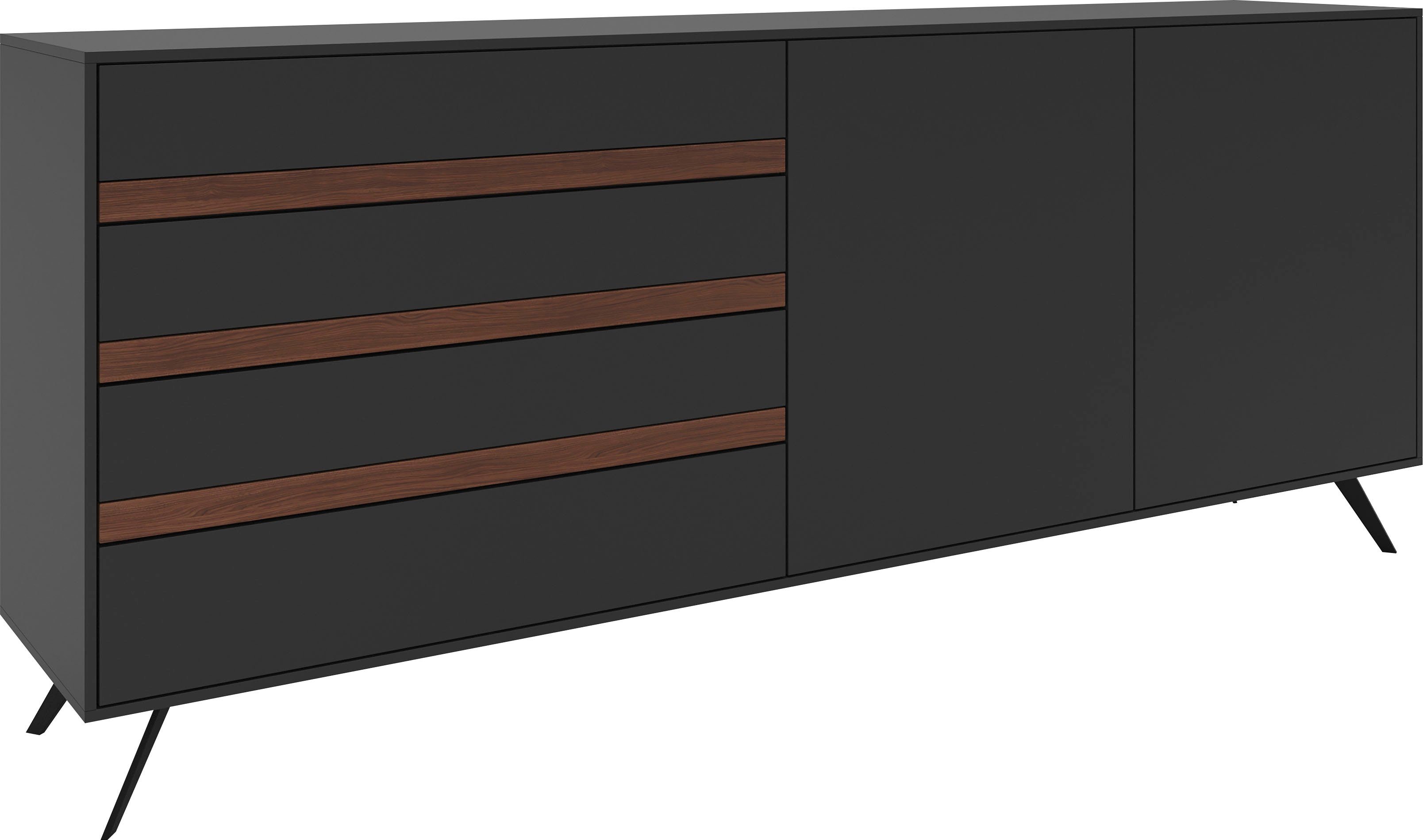 GWINNER Sideboard CALEA CE1009-SV, Seitenverkehrt erhältlich, Made in  Germany, Handgefertigt, Nachhaltig