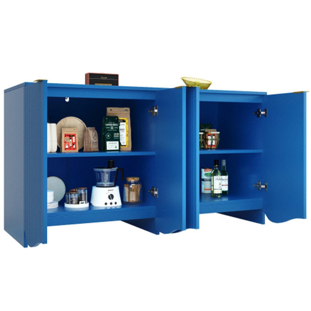 XDeer Sideboard Sideboard,buffetschrank,Esszimmer Wohnzimmer Aufbewahrungsschränke, Gemusterte Schränke, Küchenmöbel,Wellenmuster-Design