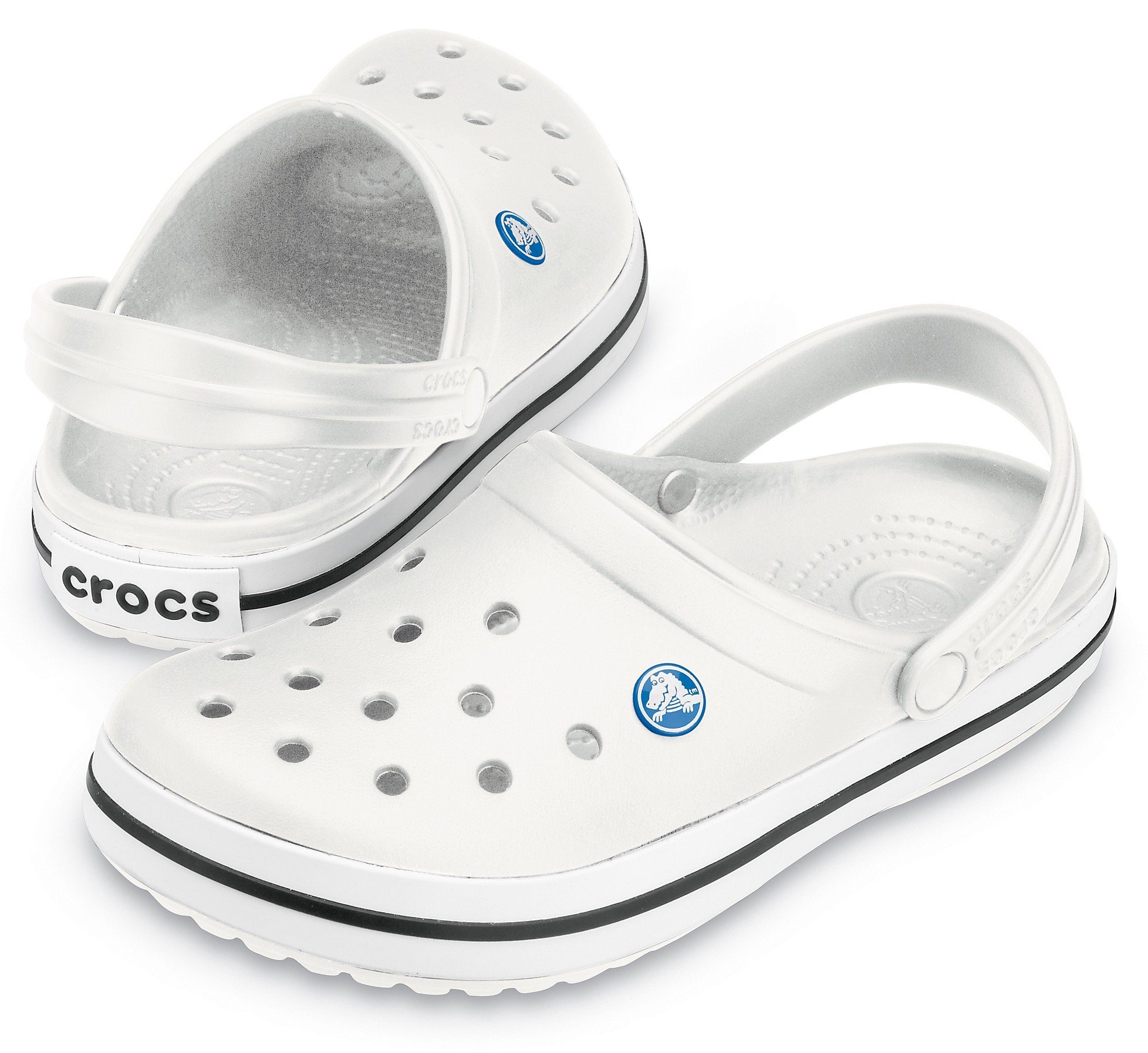 Crocs Crocband Clog Clog mit weiß Laufsohle zweifarbiger