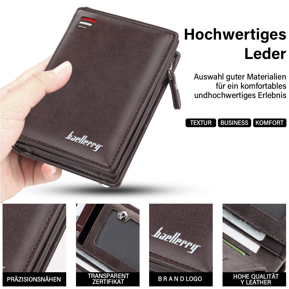 ZEUOPQ Brieftasche Echtleder Herrenbörse RFID Schutz günstig online kaufen