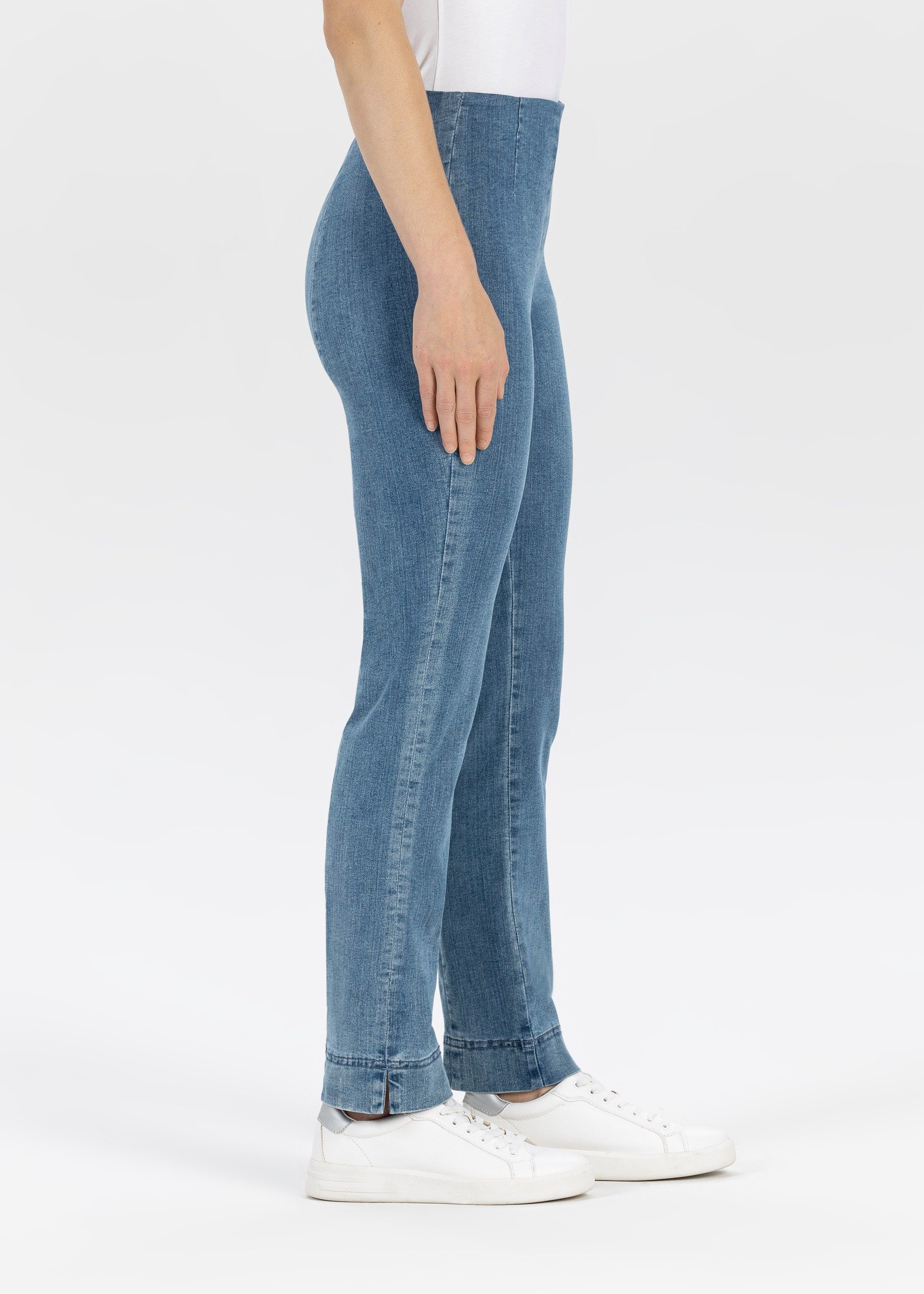 Stehmann Stretch-Hose in blauer Waschung
