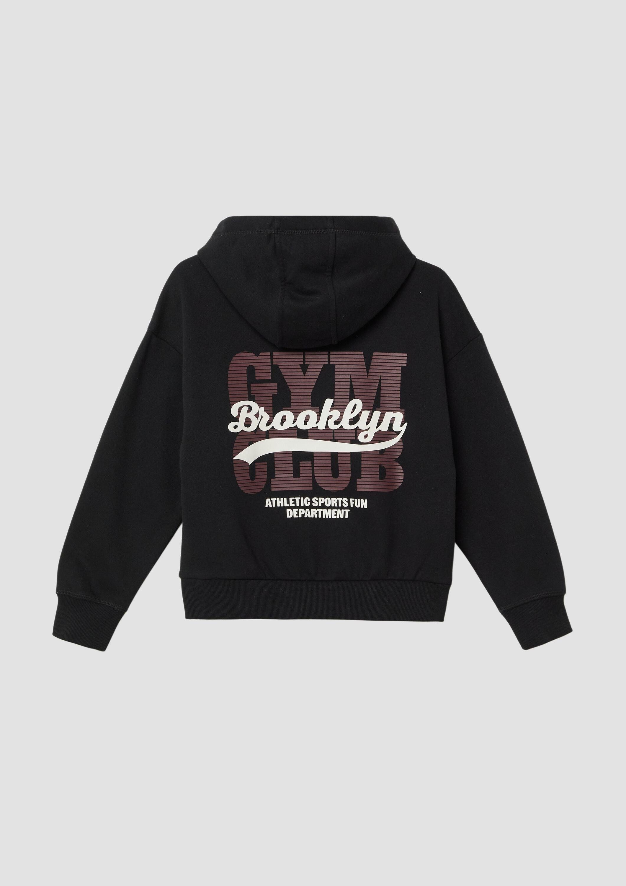 s.Oliver Sweatshirt Sweatshirt Hoodie mit Rückenprint und kuscheliger Innen günstig online kaufen