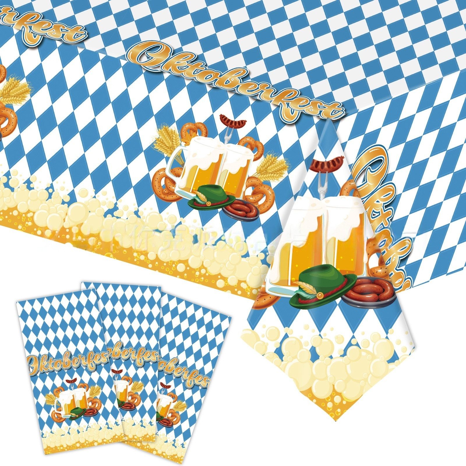 Coonoor Tischdecke Oktoberfest Tischdecke,Oktoberfest Deko,Bayern Party Dek günstig online kaufen