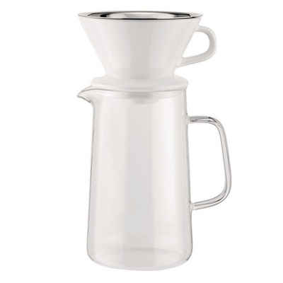 Alessi Filterkaffeemaschine Kaffeekanne mit Filter SLOW COFFEE, 0.80l Kaffeekanne