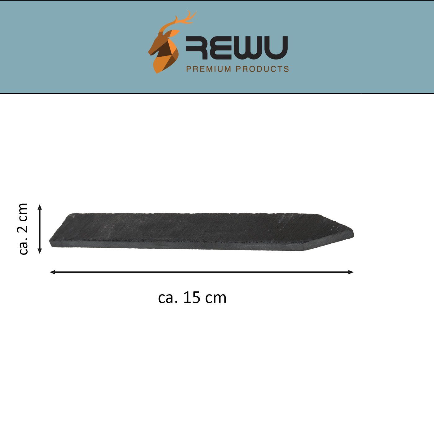 ReWu Gartenstecker Pflanzenschilder aus Schiefer mit günstig online kaufen