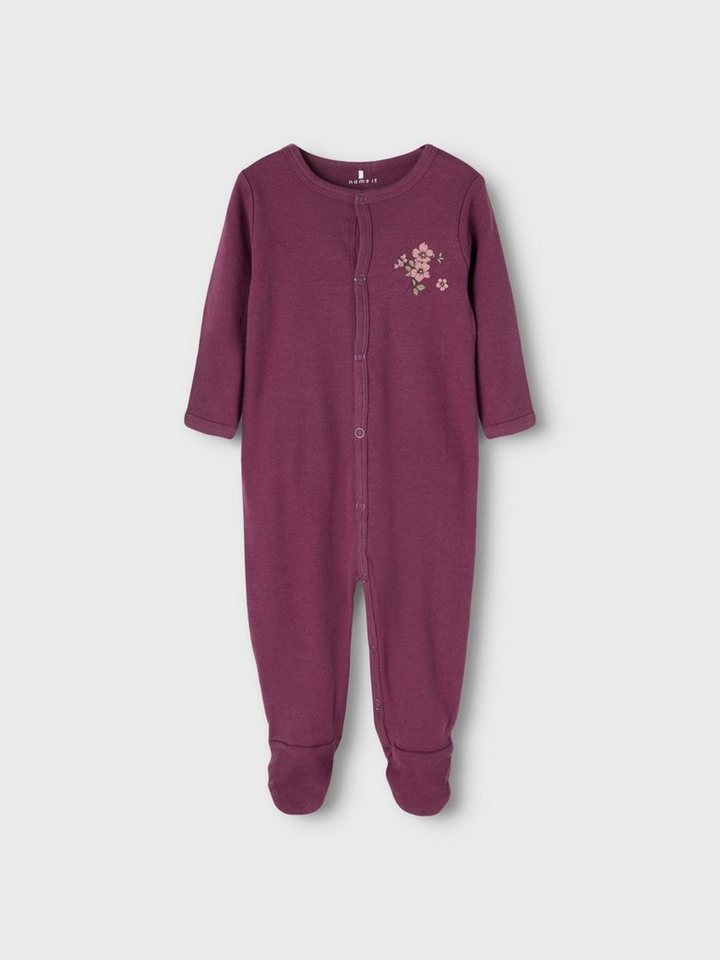 Name It Schlafoverall NBFNIGHTSUIT 2P W/F PRUNE PURPLE, Name it Baby  Mädchen Schlafanzug 2er Pack NBFNIGHTSUIT 2P W/F PRUNE PURPLE