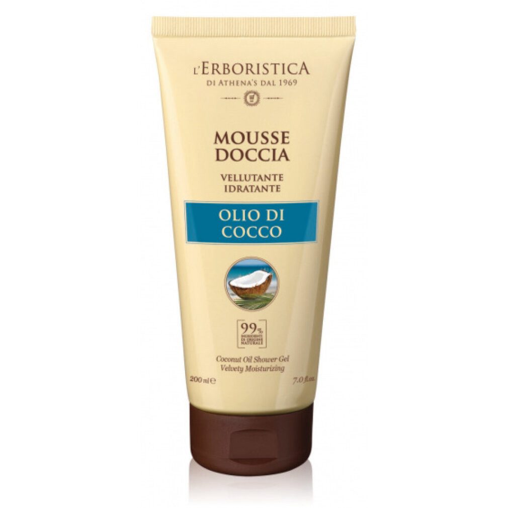 L'Erboristica Haarspray duschgel Coconut 200ml Kokosnussöl vegan weiß