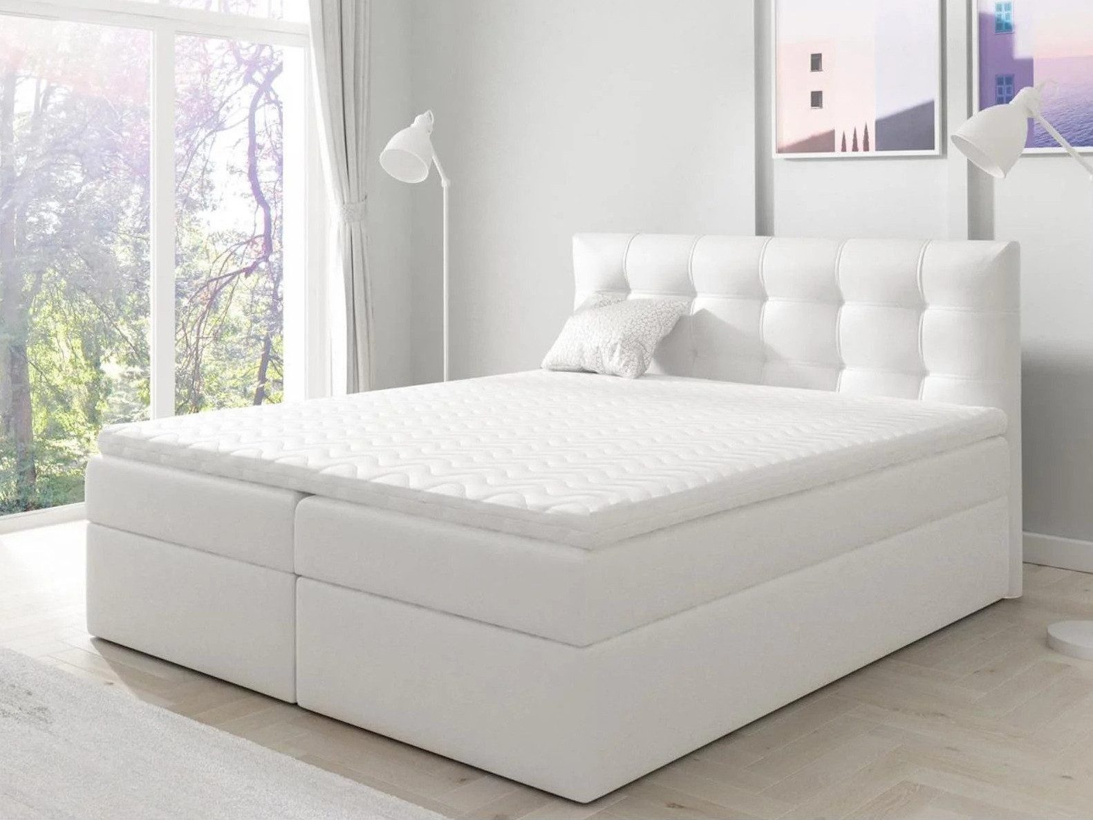 Beautysofa Boxspringbett TOPIQ mit Bettkasten (Bett für Schlafzimmer), mit günstig online kaufen