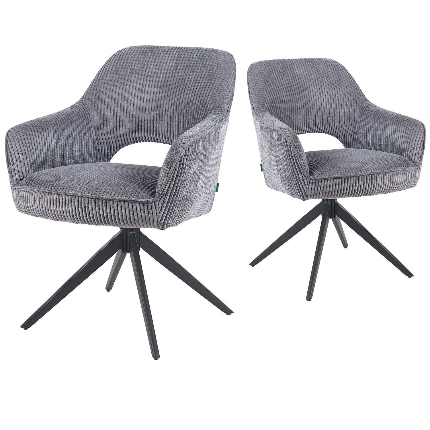 DUBI Möbel Polsterstuhl Mika-Nils 2er-Set, Federkern, günstig online kaufen