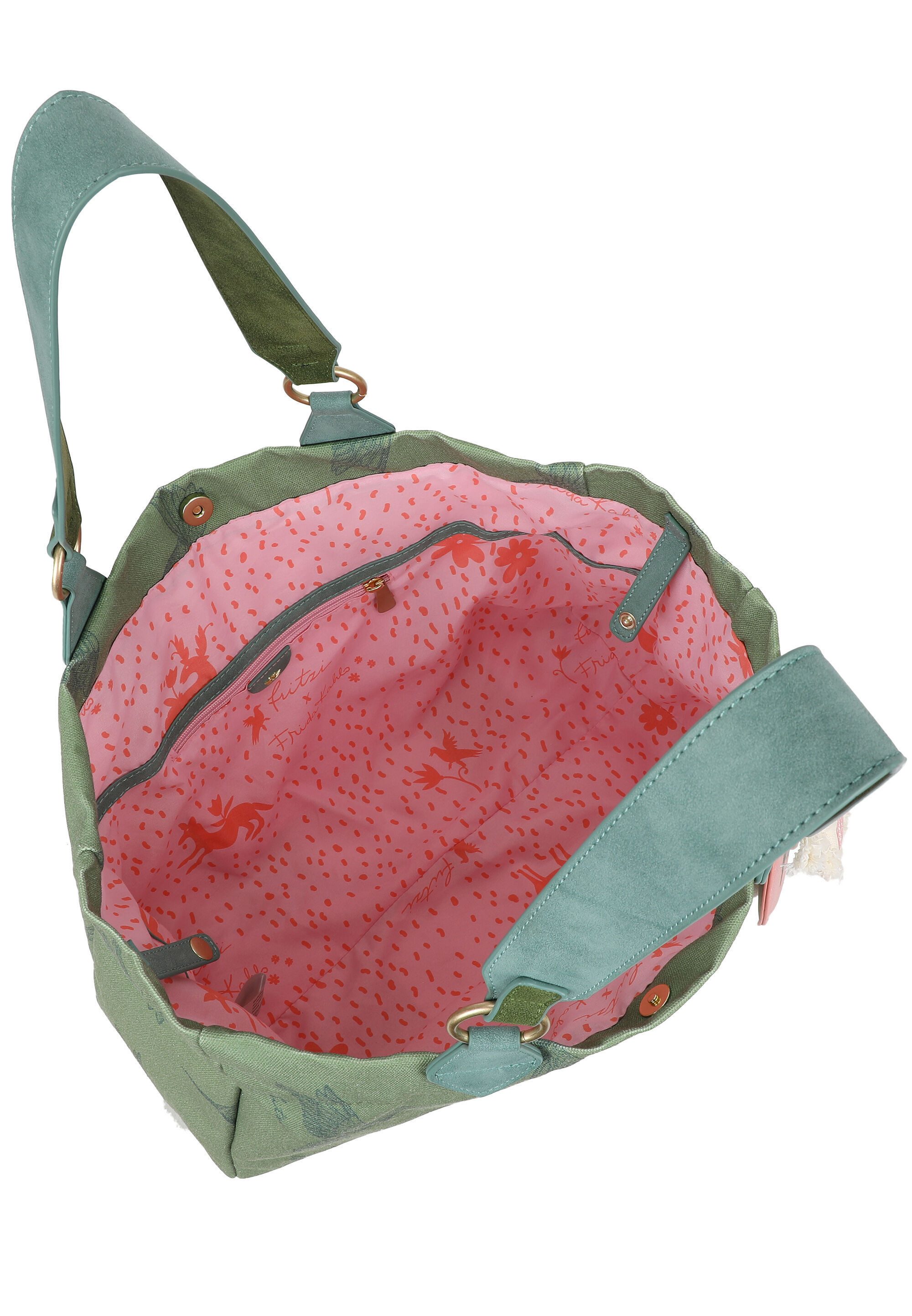 Fritzi aus Preußen Shopper Fritzi x Frida Kahlo, mit Kolibri-Print – Bild 3 von 5