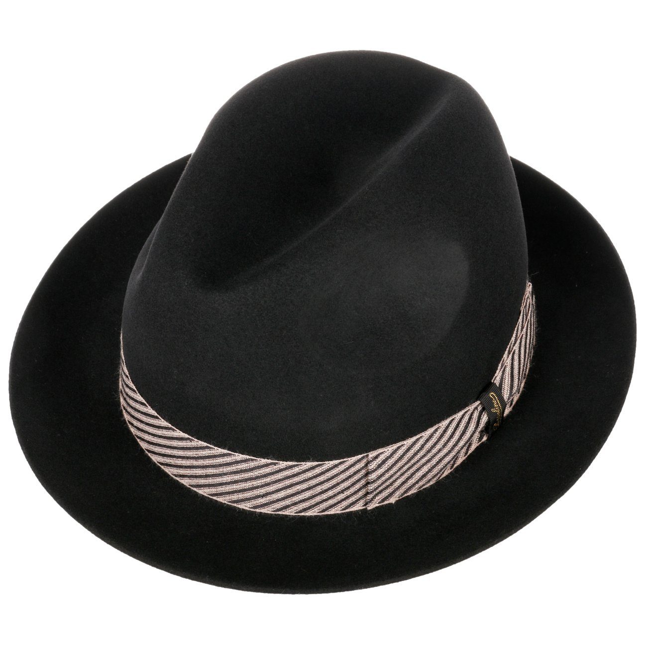 Borsalino Sonnenhut (1-St) Wollfilzhut mit Ripsband, Made in Italy
